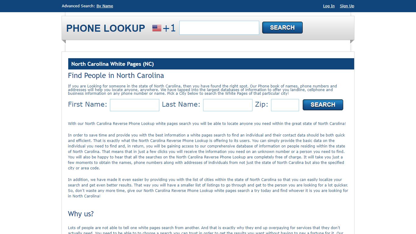 North Carolina White Pages - NC Phone Directory Lookup